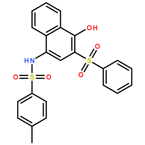 Benzenesulfonamide, N-[4-hydroxy-3-(phenylsulfonyl)-1-naphthalenyl]-4-methyl-