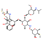 Carbamic acid,[(1R,4Z,8S,12S,13E)-8-[[4,6-dideoxy-2-O-[2,4-dideoxy-3-O-methyl-4-[(1-methylethyl)amino]-a-L-threo-pentopyranosyl]-4-[[(2,6-dideoxy-4-S-methyl-4-thio-b-D-ribo-hexopyranosyl)oxy]amino]-b-D-glucopyranosyl]oxy]-1,12-dihydroxy-13-[2-(methyltrithio)ethylidene]-11-oxobicyclo[7.3.1]trideca-4,9-diene-2,6-diyn-10-yl]-,methyl ester (9CI)