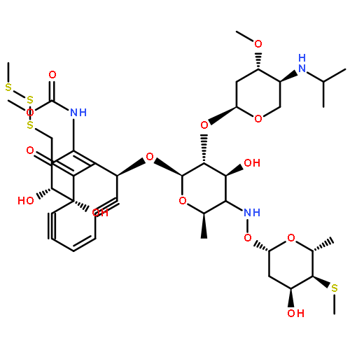 Carbamic acid,[(1R,4Z,8S,12S,13E)-8-[[4,6-dideoxy-2-O-[2,4-dideoxy-3-O-methyl-4-[(1-methylethyl)amino]-a-L-threo-pentopyranosyl]-4-[[(2,6-dideoxy-4-S-methyl-4-thio-b-D-ribo-hexopyranosyl)oxy]amino]-b-D-glucopyranosyl]oxy]-1,12-dihydroxy-13-[2-(methyltrithio)ethylidene]-11-oxobicyclo[7.3.1]trideca-4,9-diene-2,6-diyn-10-yl]-,methyl ester (9CI)