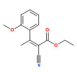 2-Butenoic acid, 2-cyano-3-(2-methoxyphenyl)-, ethyl ester