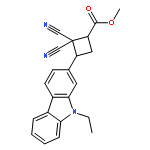 Cyclobutanecarboxylic acid, 2,2-dicyano-3-(9-ethyl-9H-carbazol-2-yl)-, methyl ester