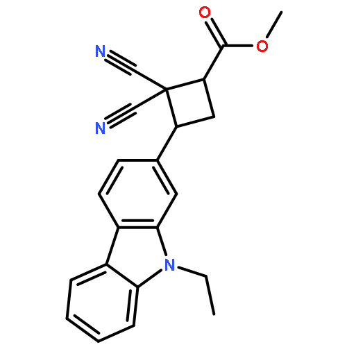 Cyclobutanecarboxylic acid, 2,2-dicyano-3-(9-ethyl-9H-carbazol-2-yl)-, methyl ester