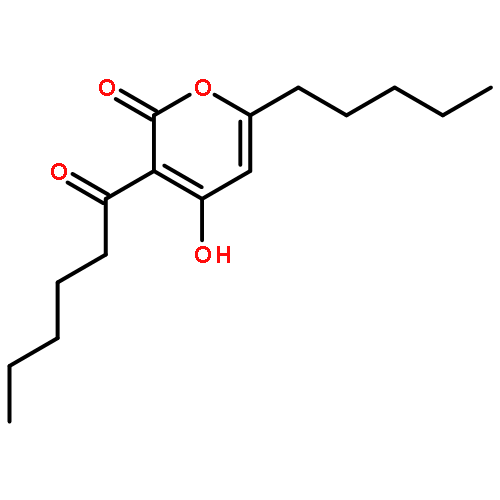 2H-Pyran-2-one, 4-hydroxy-3-(1-oxohexyl)-6-pentyl-