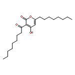 2H-Pyran-2-one, 4-hydroxy-6-octyl-3-(1-oxononyl)-