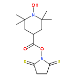 1-Piperidinyloxy, 4-[[(2,5-dithioxo-1-pyrrolidinyl)oxy]carbonyl]-2,2,6,6-tetramethyl-