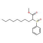 Decanoic acid, 2-(phenylsulfinyl)-, methyl ester