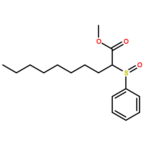 Decanoic acid, 2-(phenylsulfinyl)-, methyl ester