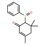 2-Cyclohexen-1-one, 3,5,5-trimethyl-6-(phenylsulfinyl)-