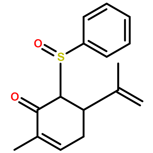 2-Cyclohexen-1-one, 2-methyl-5-(1-methylethenyl)-6-(phenylsulfinyl)-