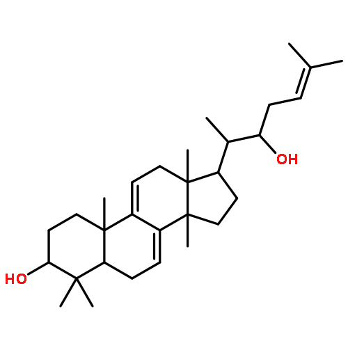 Lanosta-7,9(11),24-triene-3,22-diol,(3b,22R)- (9CI)