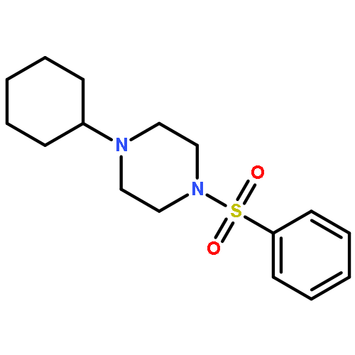 Piperazine, 1-cyclohexyl-4-(phenylsulfonyl)-