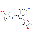 4H-Pyrrolo[2,3-d]pyrimidin-4-one,2-amino-5-[[(3,4-dihydroxy-6-oxabicyclo[3.1.0]hex-2-yl)amino]methyl]-1,7-dihydro-7-b-D-ribofuranosyl-