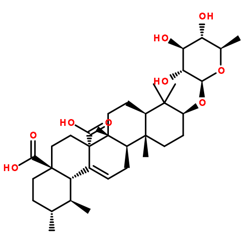 Urs-12-ene-27,28-dioicacid, 3-[(6-deoxy-b-D-glucopyranosyl)oxy]-, (3b)-