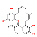 4H-1-Benzopyran-4-one,2-[3,4-dihydroxy-2-(3-methyl-2-buten-1-yl)phenyl]-5,7-dihydroxy-3-methoxy-