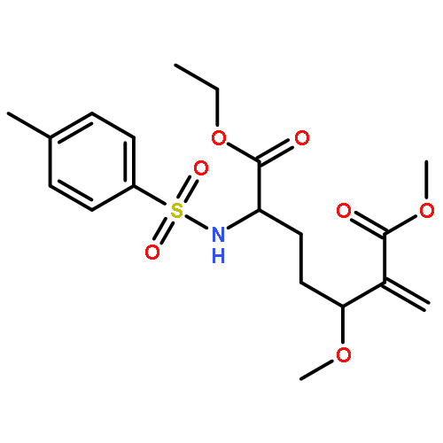 Heptanedioic acid, 3-methoxy-2-methylene-6-[[(4-methylphenyl)sulfonyl]amino]-, 7-ethyl 1-methyl ester