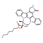 9,12-Epoxy-1H-diindolo[1,2,3-fg:3',2',1'-kl]pyrrolo[3,4-i][1,6]benzodiazocine-10-carboxylicacid, 2,3,9,10,11,12-hexahydro-10-hydroxy-9-methyl-1-oxo-, hexyl ester,(9R,10S,12S)-