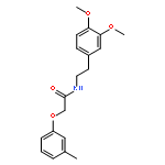 Acetamide, N-[2-(3,4-dimethoxyphenyl)ethyl]-2-(3-methylphenoxy)-