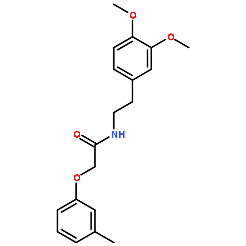 Acetamide, N-[2-(3,4-dimethoxyphenyl)ethyl]-2-(3-methylphenoxy)-