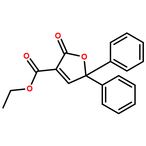 3-Furancarboxylic acid, 2,5-dihydro-2-oxo-5,5-diphenyl-, ethyl ester