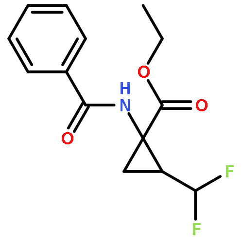 Ethyl (1S,2R)-1-benzamido-2-(difluoromethyl)cyclopropanecarboxylate