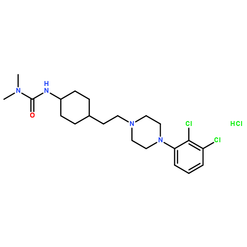 3-[4-[2-[4-(2,3-dichlorophenyl)piperazin-1-yl]ethyl]cyclohexyl]-1,1-dimethylurea;hydrochloride