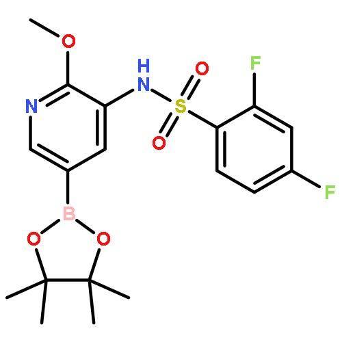 2,4-difluoro-N-[2-methoxy-5-(4,4,5,5-tetramethyl-1,3,2-dioxaborolan-2-yl)-3-pyridinyl]-Benzenesulfonamide