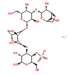 D-Galactose,O-3,6-anhydro-a-D-galactopyranosyl-(1®3)-O-b-D-galactopyranosyl-(1®4)-O-3,6-anhydro-a-D-galactopyranosyl-(1®3)-, 4-(hydrogen sulfate), monosodium salt (9CI)