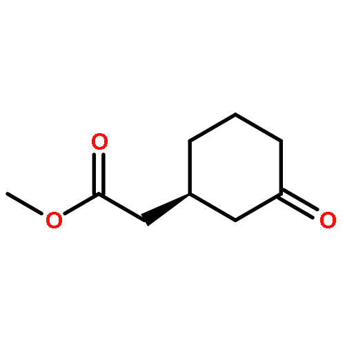 CYCLOHEXANEACETIC ACID, 3-OXO-, METHYL ESTER, (S)-