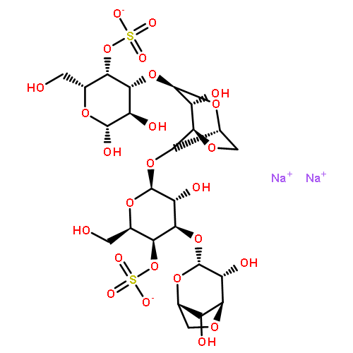 D-Galactose,O-3,6-anhydro-a-D-galactopyranosyl-(1®3)-O-4-O-sulfo-b-D-galactopyranosyl-(1®4)-O-3,6-anhydro-a-D-galactopyranosyl-(1®3)-, 4-(hydrogen sulfate), sodiumsalt (1:1)