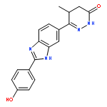 3(2H)-Pyridazinone, 4,5-dihydro-6-[2-(4-hydroxyphenyl)-1H-benzimidazol-5-yl]-5-methyl-