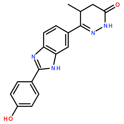 3(2H)-Pyridazinone, 4,5-dihydro-6-[2-(4-hydroxyphenyl)-1H-benzimidazol-5-yl]-5-methyl-