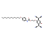 Carbamic acid, [4-(dodecyloxy)phenyl]-,2-[[4-bromo-3,6-bis(dicyanomethylene)-1,4-cyclohexadien-1-yl]oxy]ethylester