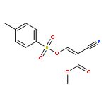 2-Propenoic acid, 2-cyano-3-[[(4-methylphenyl)sulfonyl]oxy]-, methyl ester