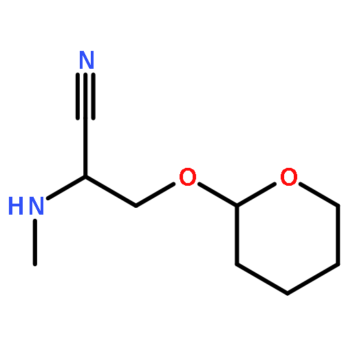 PROPANENITRILE, 2-(METHYLAMINO)-3-[(TETRAHYDRO-2H-PYRAN-2-YL)OXY]-