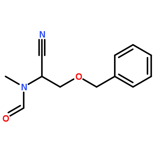 Formamide, N-[1-cyano-2-(phenylmethoxy)ethyl]-N-methyl-, (±)-