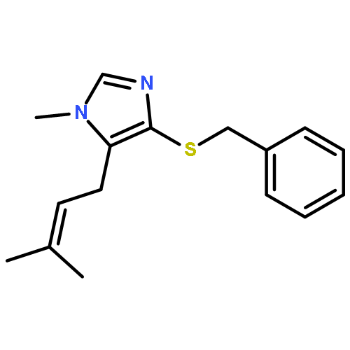 1H-Imidazole, 1-methyl-5-(3-methyl-2-butenyl)-4-[(phenylmethyl)thio]-