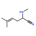 4-Hexenenitrile, 5-methyl-2-(methylamino)-, (±)-