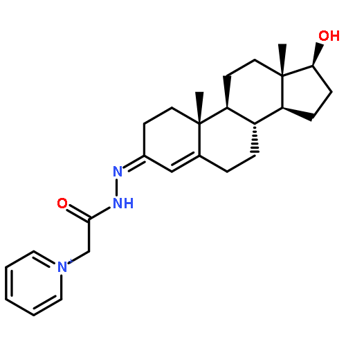 Pyridinium, 1-[2-[[(17b)-17-hydroxyandrost-4-en-3-ylidene]hydrazino]-2-oxoethyl]-