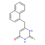 4(1H)-Pyrimidinone, 2,3-dihydro-6-(1-naphthalenylmethyl)-2-thioxo-