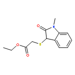 Acetic acid, [(2,3-dihydro-1-methyl-2-oxo-1H-indol-3-yl)thio]-, ethyl ester