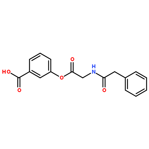 3-(((phenylacetyl)glycyl)oxy)benzoic acid