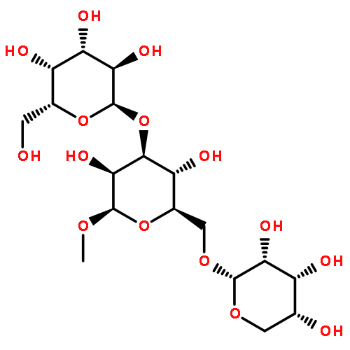 (2R,3S,4S,5S,6R)-2-[(2S,3S,4S,5R,6R)-3,5-dihydroxy-2-methoxy-6-[[(2R,3S,4S,5R)-3,4,5-trihydroxyoxan-2-yl]oxymethyl]oxan-4-yl]oxy-6-(hydroxymethyl)oxane-3,4,5-triol