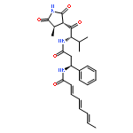 Benzenepropanamide,N-[(1S)-2-methyl-1-[[(3R,4S)-4-methyl-2,5-dioxo-3-pyrrolidinyl]carbonyl]propyl]-b-[[(2E,4E,6E)-1-oxo-2,4,6-octatrien-1-yl]amino]-,(bS)-