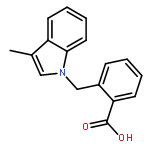 2-[(3-methyl-1h-indol-1-yl)methyl]benzoic Acid