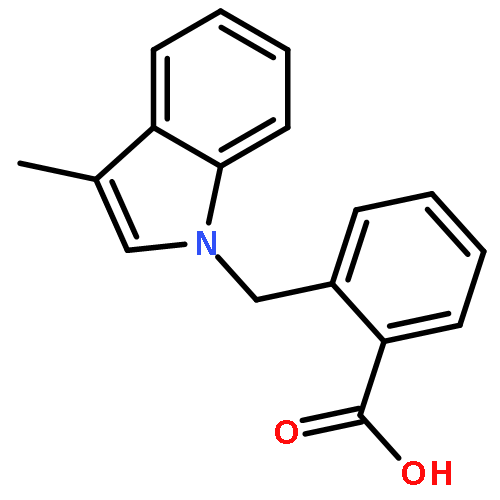 2-[(3-methyl-1h-indol-1-yl)methyl]benzoic Acid