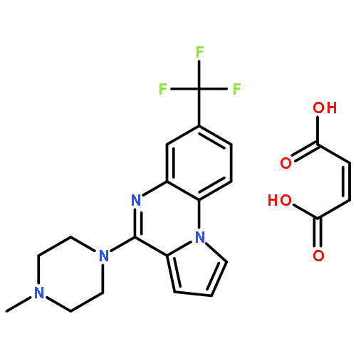 4-(4-methylpiperazin-1-yl)-7-(trifluoromethyl)pyrrolo[1,2-a]quinoxaline (2Z)-but-2-enedioate