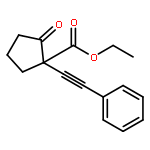 Cyclopentanecarboxylic acid, 2-oxo-1-(phenylethynyl)-, ethyl ester