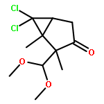 Bicyclo[3.1.0]hexan-3-one, 6,6-dichloro-2-(dimethoxymethyl)-1,2-dimethyl-