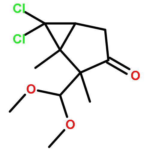 Bicyclo[3.1.0]hexan-3-one, 6,6-dichloro-2-(dimethoxymethyl)-1,2-dimethyl-