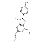 (2R,3R)-2,3-dihydro-2-(4-hydroxyphenyl)-7-methoxy-3-methyl-5-(E)-propenylbenzofuran